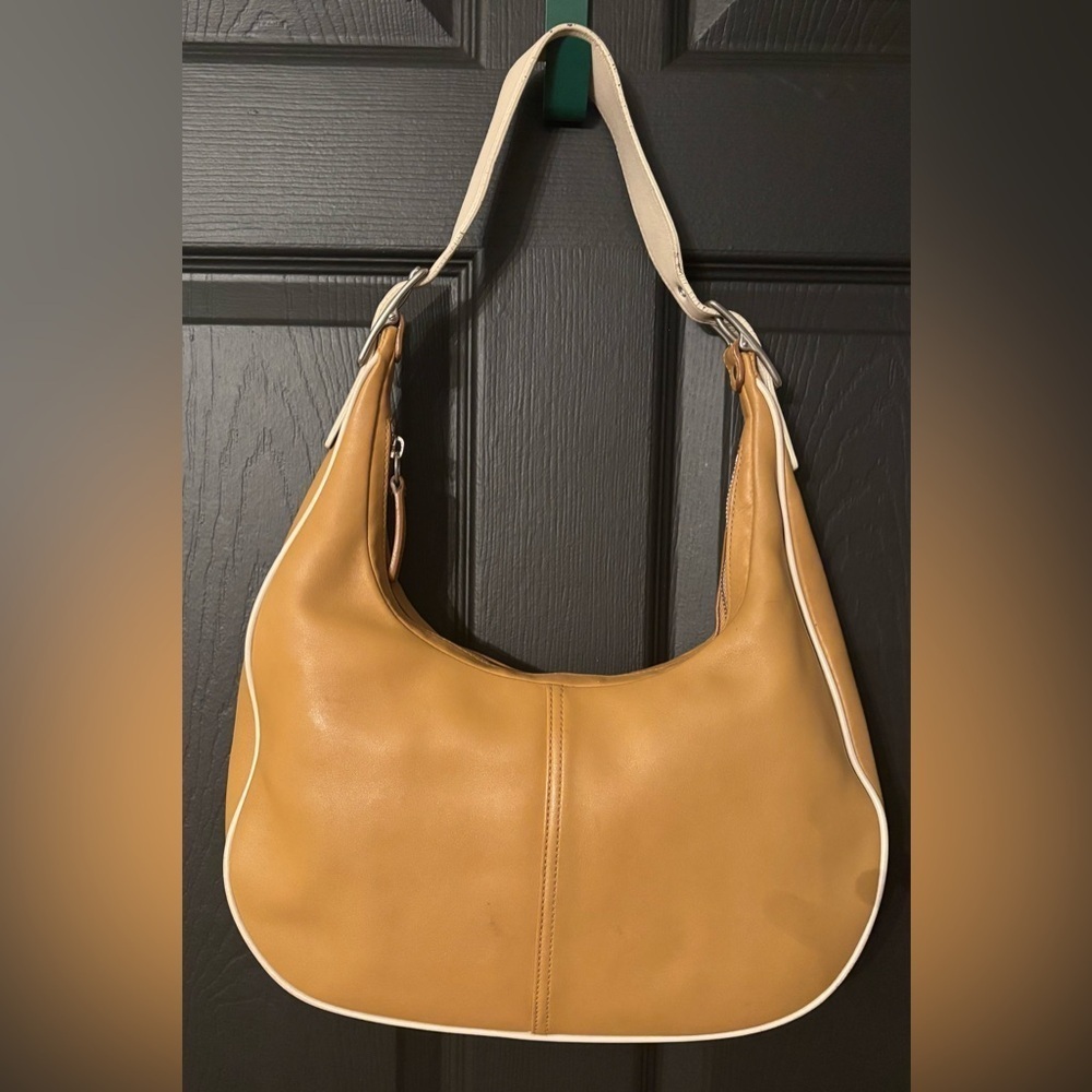 Vintage‎ Coach Legacy West "Zoe" Hobo # 9591 Beige Y2K Trendy Shoulder Bag ERGO